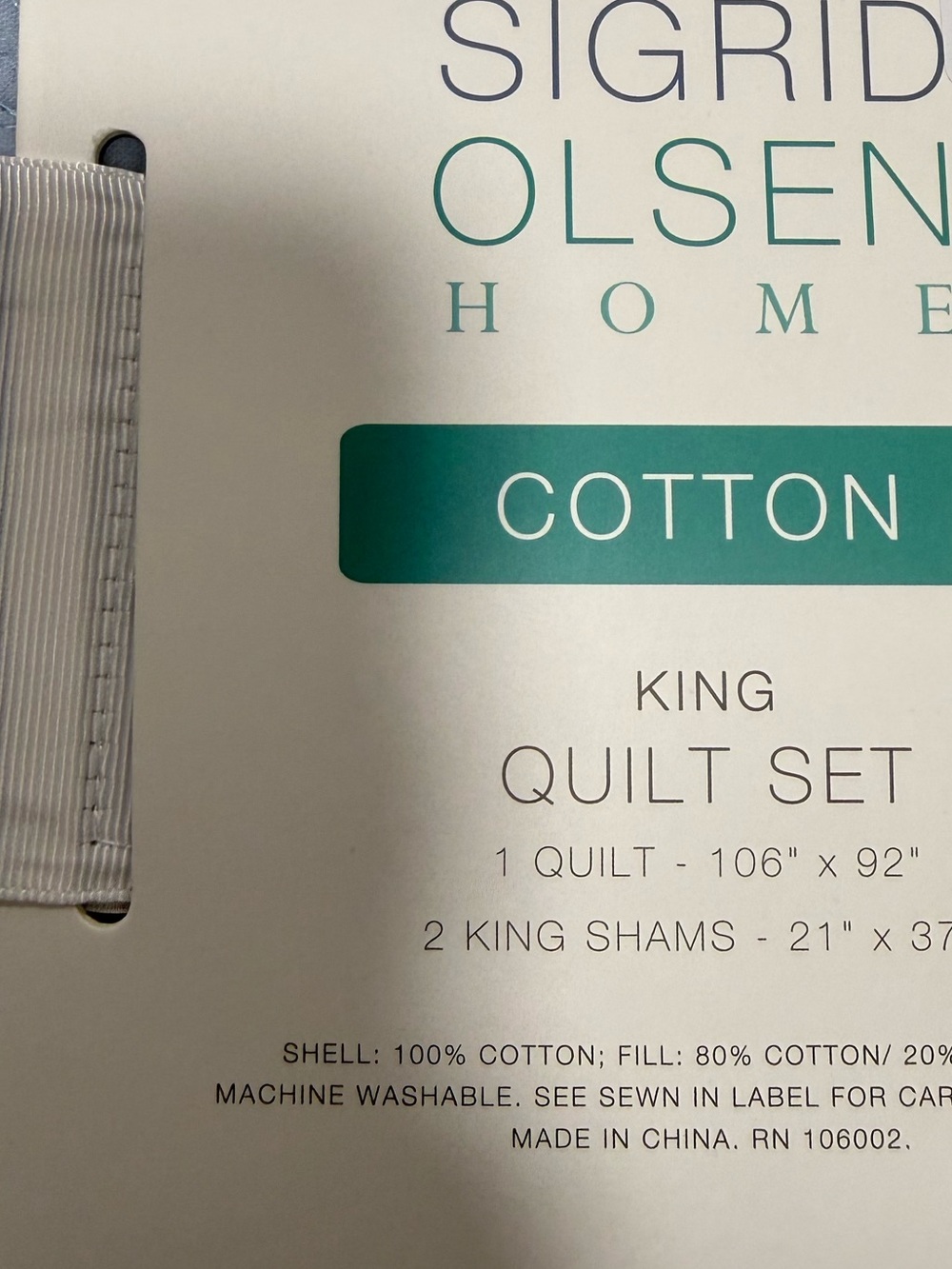Sigrid Olsen Cotton 3pc Quilt Set - Picture 3 of 3